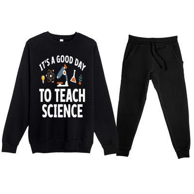 Funny Science Teacher Art For  Nerd Physics Teacher Premium Crewneck Sweatsuit Set