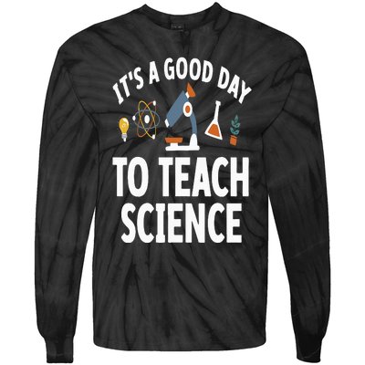 Funny Science Teacher Art For  Nerd Physics Teacher Tie-Dye Long Sleeve Shirt