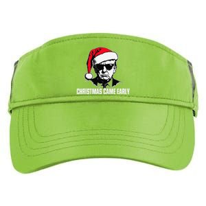 Funny Santa Trump Christmas Came Early 47th President Xmas Adult Drive Performance Visor