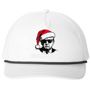 Funny Santa Trump Christmas Came Early 47th President Xmas Snapback Five-Panel Rope Hat