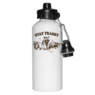 Funny Stay Trashy Raccoons Opossums Squad Team Trash Aluminum Water Bottle