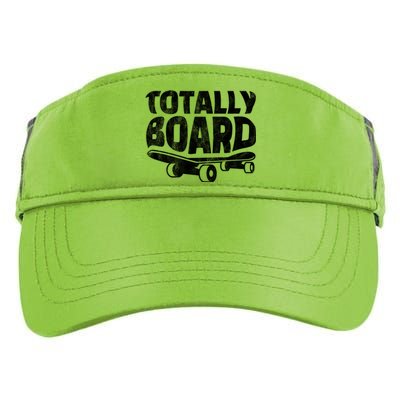 Funny Skateboarder Totally Board Skateboarding Gift Adult Drive Performance Visor