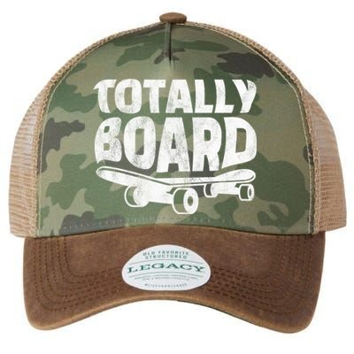 Funny Skateboarder Totally Board Skateboarding Gift Legacy Tie Dye Trucker Hat