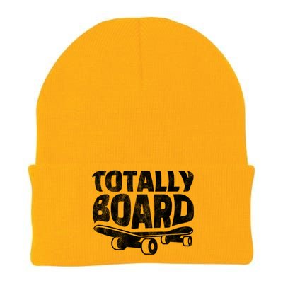 Funny Skateboarder Totally Board Skateboarding Gift Knit Cap Winter Beanie