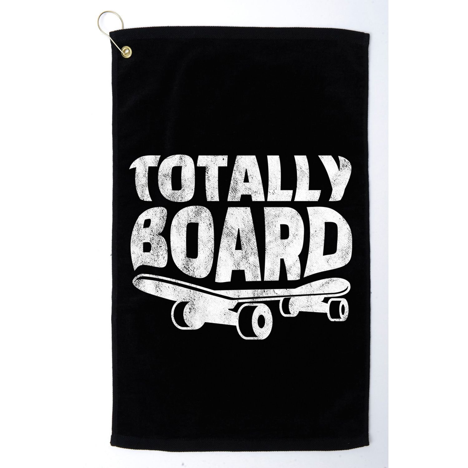 Funny Skateboarder Totally Board Skateboarding Gift Golf Towel