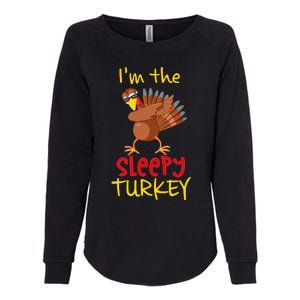 Funny Sleepy Turkey Matching Family Group Thanksgiving Party Womens California Wash Sweatshirt