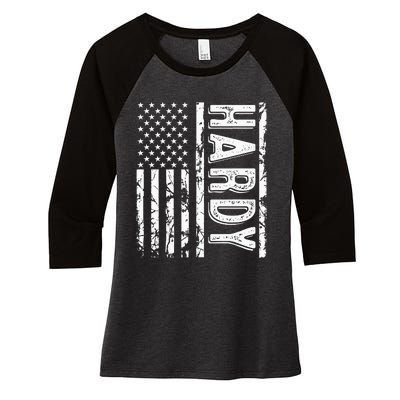 Funny Surname Team Family Reunion Women's Tri-Blend 3/4-Sleeve Raglan Shirt