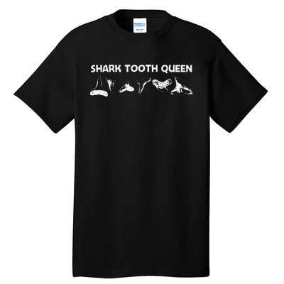 Funny Shark Teeth Design For Mom Animal Fossil Hunters Tall T-Shirt