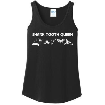 Funny Shark Teeth Design For Mom Animal Fossil Hunters Ladies Essential Tank