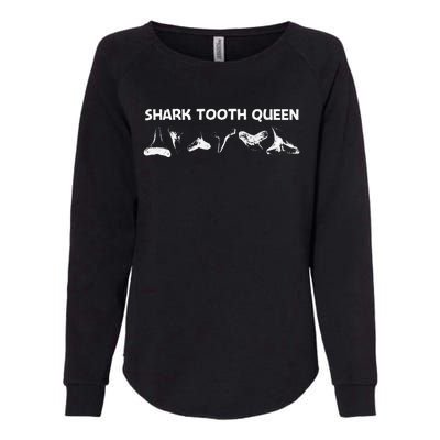 Funny Shark Teeth Design For Mom Animal Fossil Hunters Womens California Wash Sweatshirt