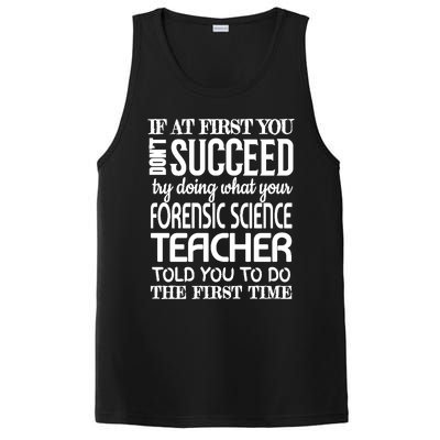 Forensic Science Teacher Funny Gift Funny Succeed Appreciation Gift PosiCharge Competitor Tank