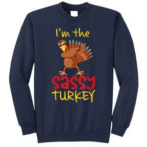 Funny Sassy Turkey Matching Family Group Thanksgiving Party Sweatshirt