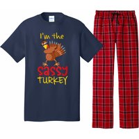 Funny Sassy Turkey Matching Family Group Thanksgiving Party Pajama Set