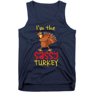 Funny Sassy Turkey Matching Family Group Thanksgiving Party Tank Top