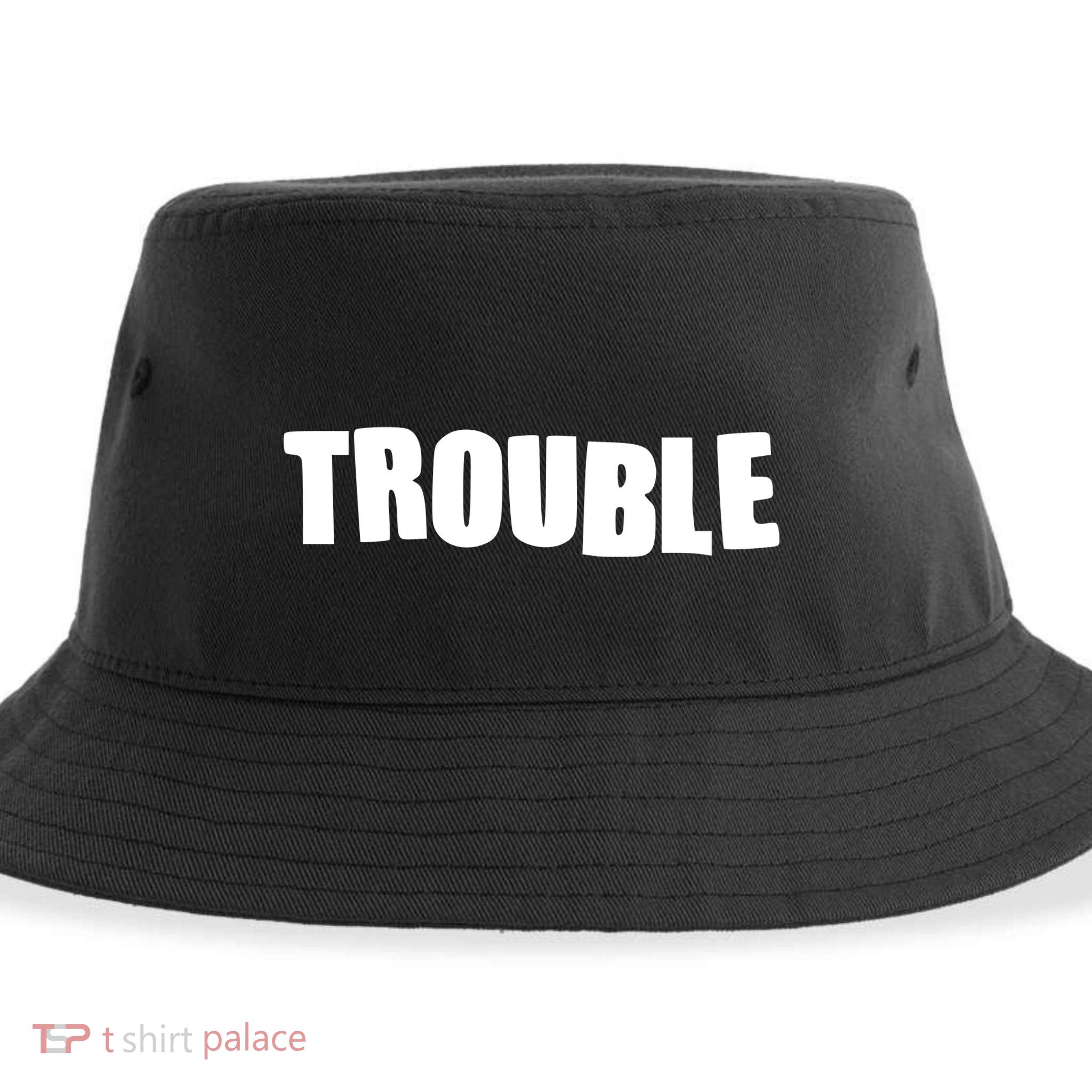 Funny Somebodys Trouble Matching Couple Family Shirts Sustainable Bucket Hat