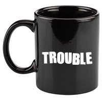 Funny Somebodys Trouble Matching Couple Family Shirts 11oz C Handle Ceramic Mug