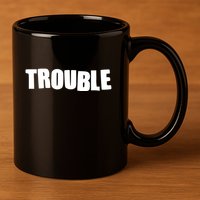 Funny Somebodys Trouble Matching Couple Family Shirts 11oz C Handle Ceramic Mug