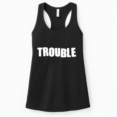 Funny Somebodys Trouble Matching Couple Family Shirts Womens Tank Top