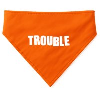 Funny Somebodys Trouble Matching Couple Family Shirts USA-Made Doggie Bandana