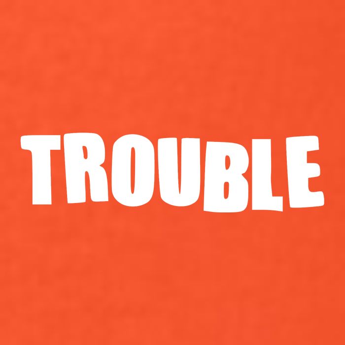 Funny Somebodys Trouble Matching Couple Family Shirts USA-Made Doggie Bandana