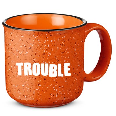 Funny Somebodys Trouble Matching Couple Family Shirts 15oz Campfire Ceramic Mug