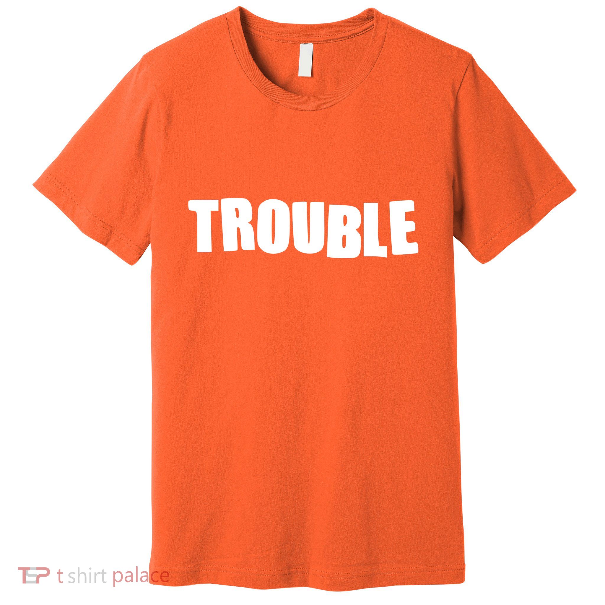 Funny Somebodys Trouble Matching Couple Family Shirts Premium T-Shirt