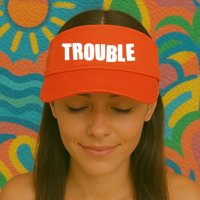 Funny Somebodys Trouble Matching Couple Family Shirts Visor