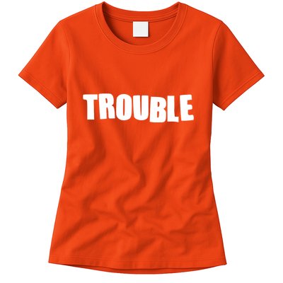 Funny Somebodys Trouble Matching Couple Family Shirts Womens T-Shirt