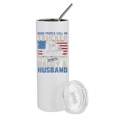 Funny Semi Truck Driver Stainless Steel Tumbler