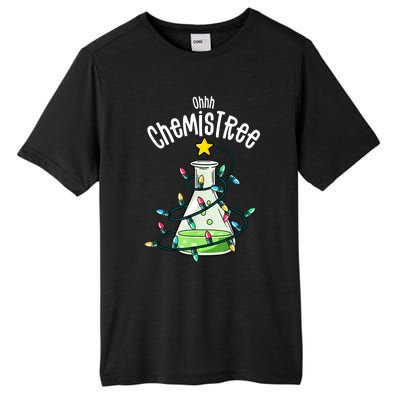 Funny Science Teacher Oh Chemistree Chemistry Christmas Tall Fusion ChromaSoft Performance T-Shirt