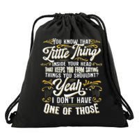 Funny Sarcasm Tee Sarcastic Humor Novelty Sarcasm Drawstring Bag