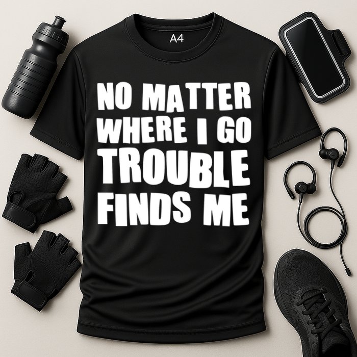 Funny Somebodys Trouble Matching Couple Family Shirts Cooling Performance Crew T-Shirt