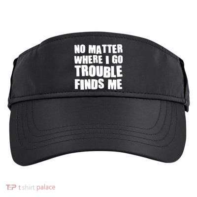 Funny Somebodys Trouble Matching Couple Family Shirts Adult Drive Performance Visor