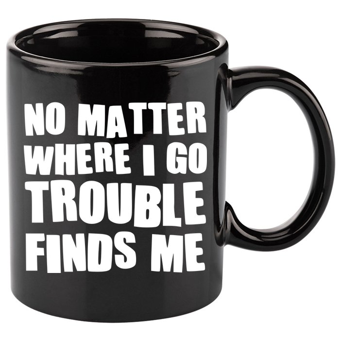 Funny Somebodys Trouble Matching Couple Family Shirts 11oz C Handle Ceramic Mug