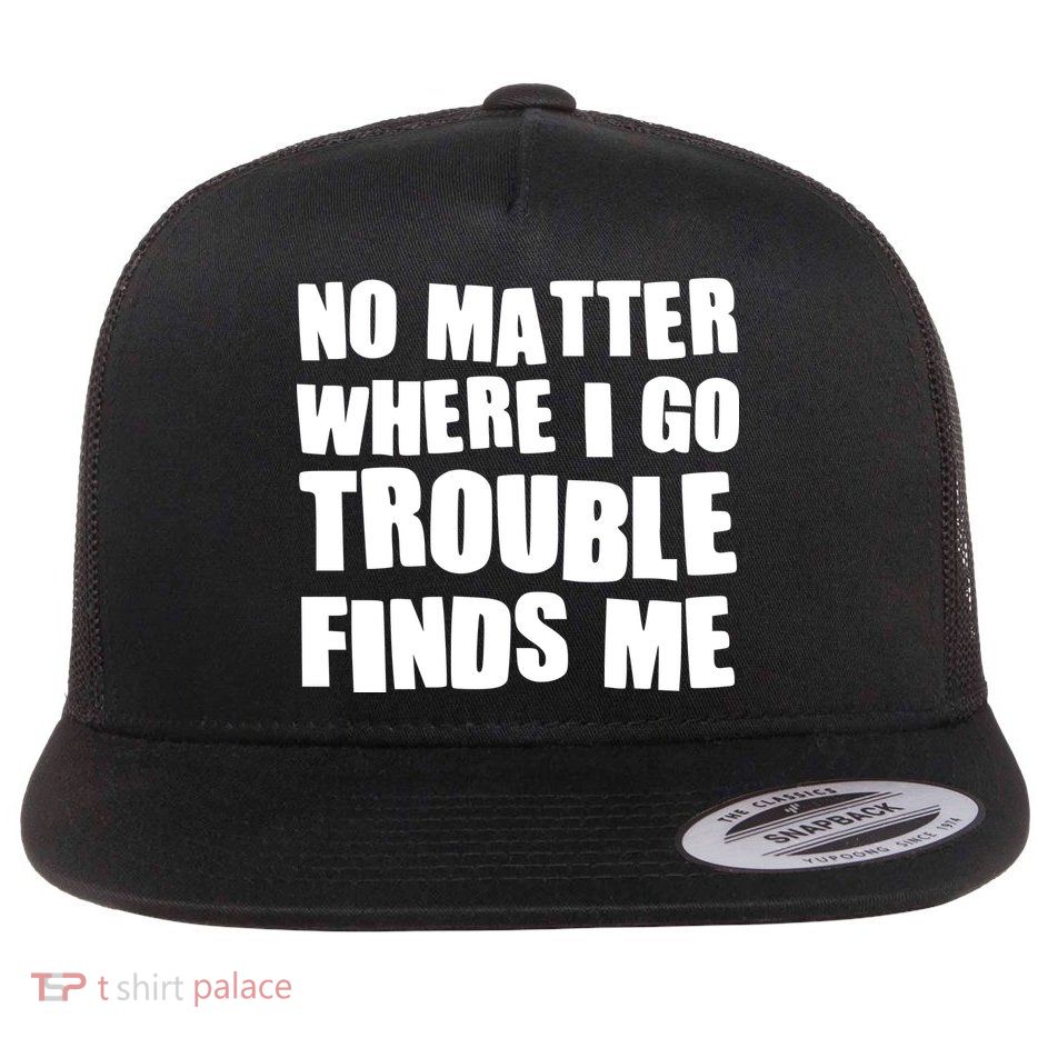 Funny Somebodys Trouble Matching Couple Family Shirts Flatbill Hat