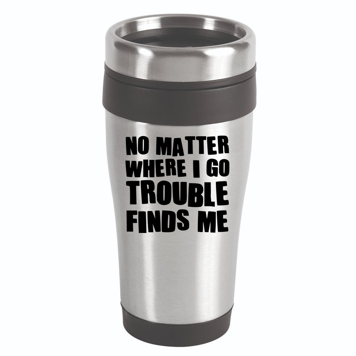 Funny Somebodys Trouble Matching Couple Family Shirts 16oz Travel Tumbler