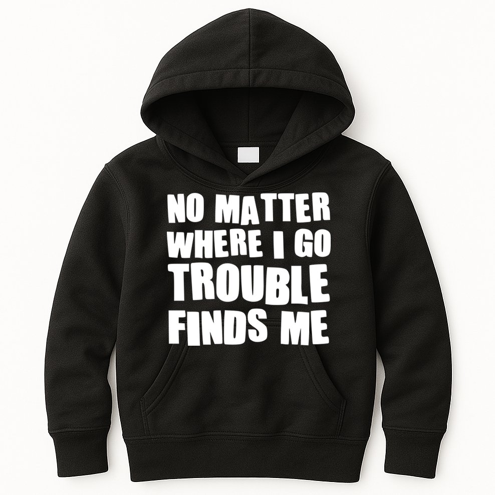 Funny Somebodys Trouble Matching Couple Family Shirts Kids Hoodie