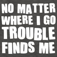 Funny Somebodys Trouble Matching Couple Family Shirts Vector Backpack