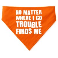 Funny Somebodys Trouble Matching Couple Family Shirts USA-Made Doggie Bandana