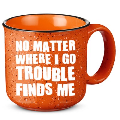 Funny Somebodys Trouble Matching Couple Family Shirts 15oz Campfire Ceramic Mug