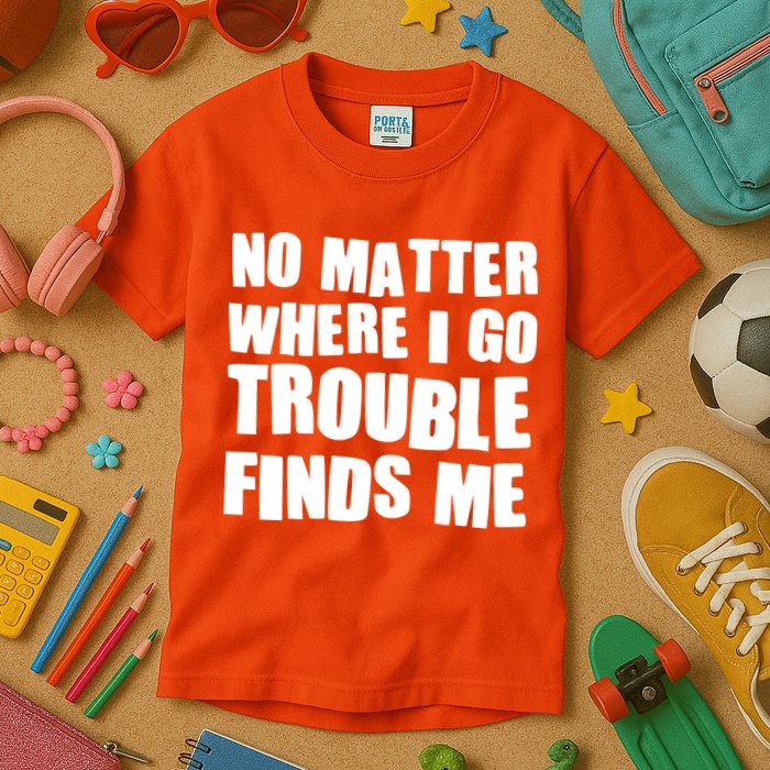 Funny Somebodys Trouble Matching Couple Family Shirts Kids T-Shirt