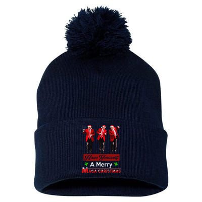 Funny Santa Trump Have Yourself A Merry Maga Christmas Xmas Pom Pom 12in Knit Beanie