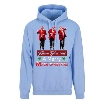 Funny Santa Trump Have Yourself A Merry Maga Christmas Xmas Unisex Surf Hoodie