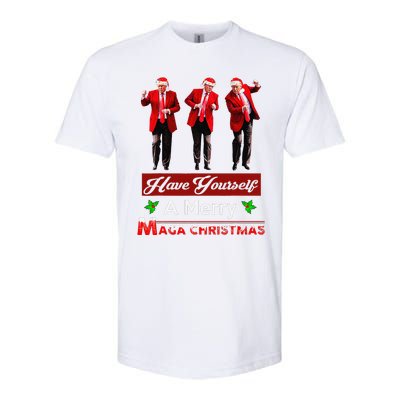 Funny Santa Trump Have Yourself A Merry Maga Christmas Xmas Softstyle CVC T-Shirt