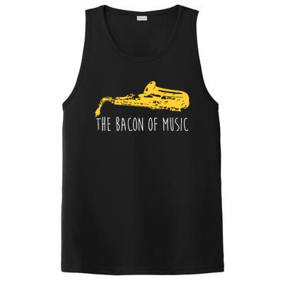 Funny Saxophone The Bacon Of Music Marching Band Sax Player PosiCharge Competitor Tank