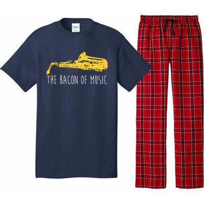 Funny Saxophone The Bacon Of Music Marching Band Sax Player Pajama Set