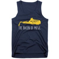 Funny Saxophone The Bacon Of Music Marching Band Sax Player Tank Top