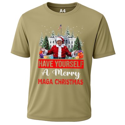 Funny Santa Trump Have Yourself A Merry Maga Christmas Xmas Performance Shirt