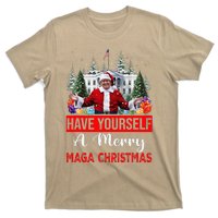 Funny Santa Trump Have Yourself A Merry Maga Christmas Xmas T-Shirt