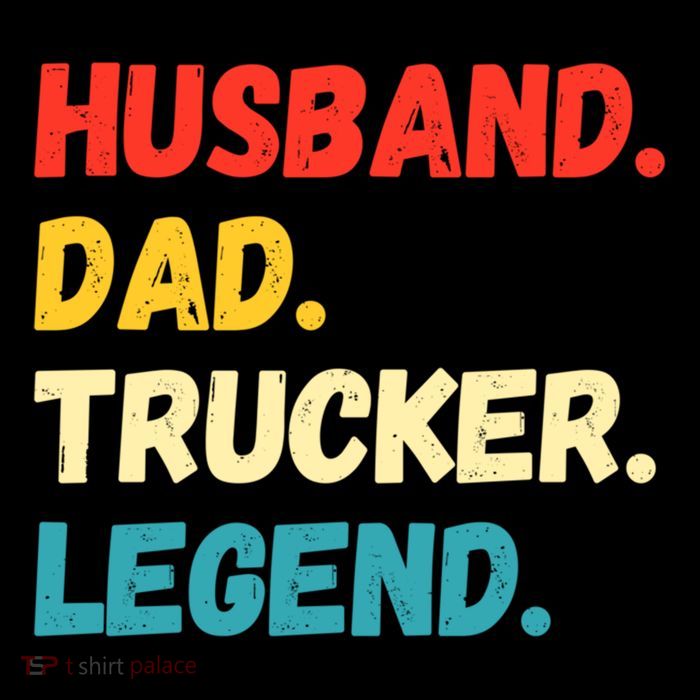 Funny Semi Truck Driver Dad Husband Legend Design Truckers Cool Gift Flatbill Hat